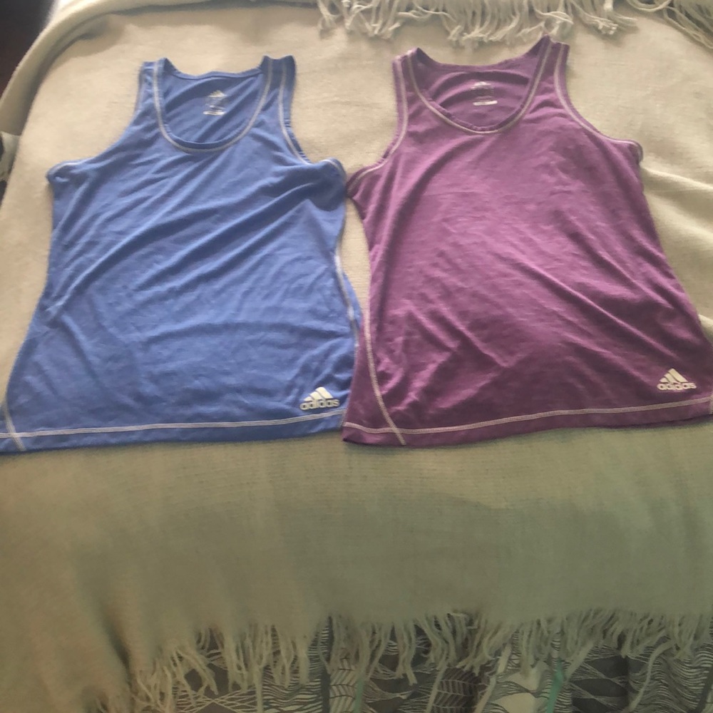 Adidas climalite sleeveless tops (bundle of two)